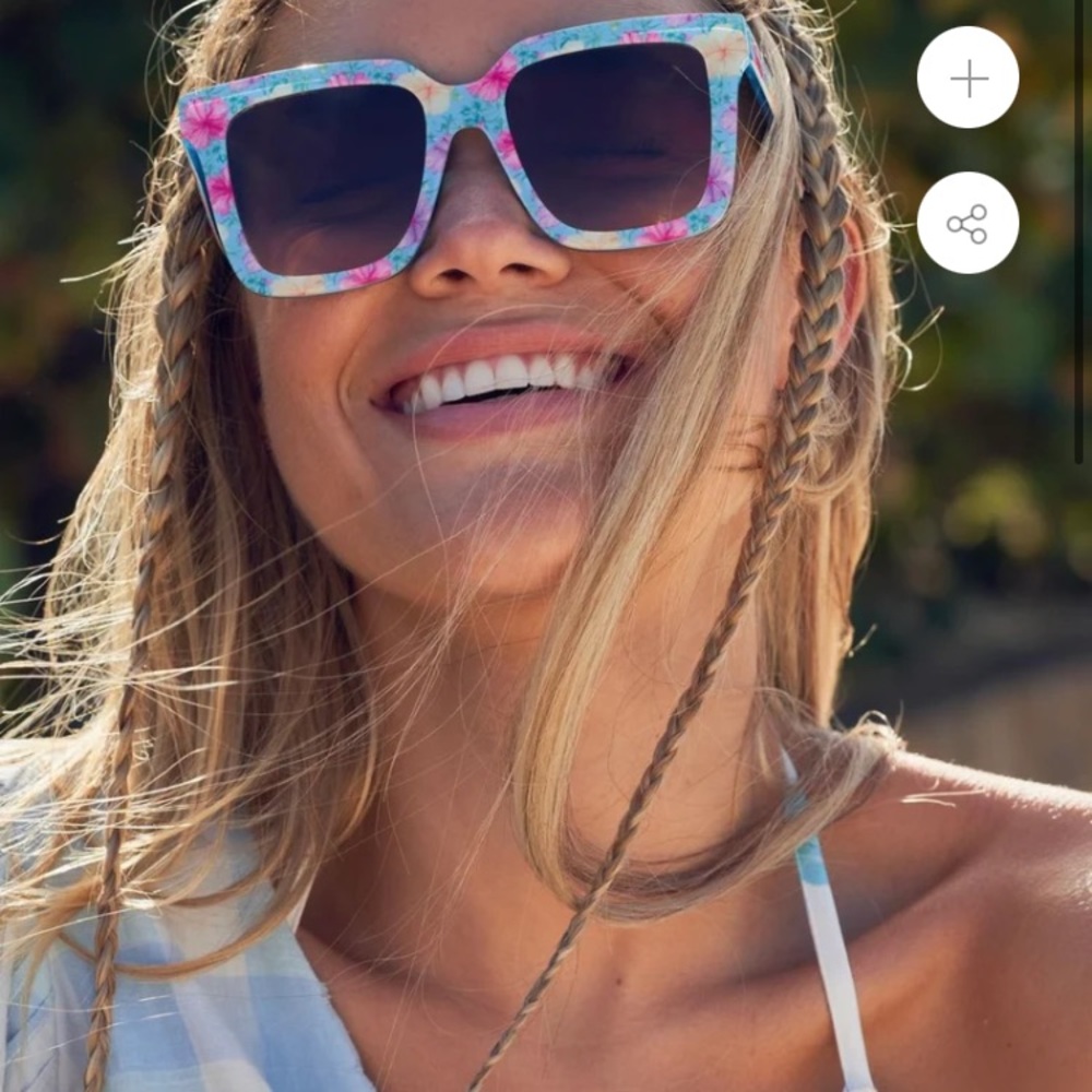 LoveShackFancy Novella Floral Sunglasses
